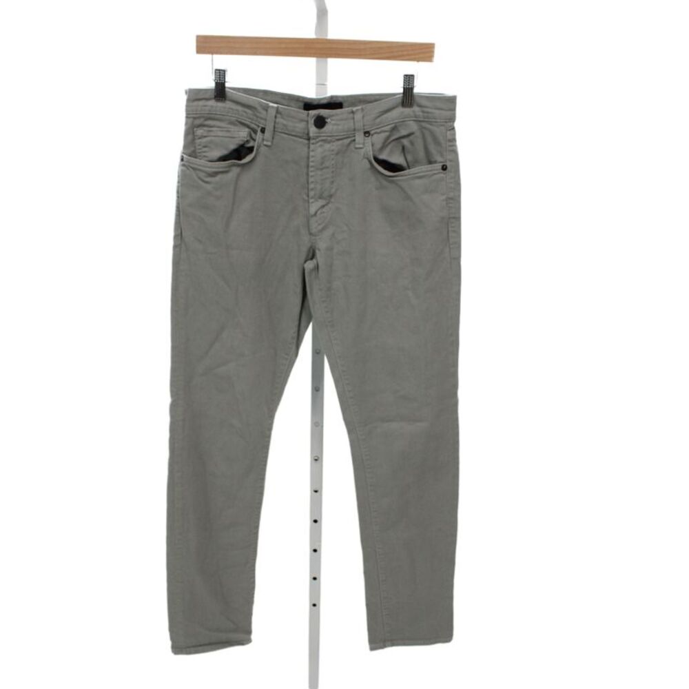 J Brand Mens Chino Pants Gray Button Fly 32in Inseam Size 33